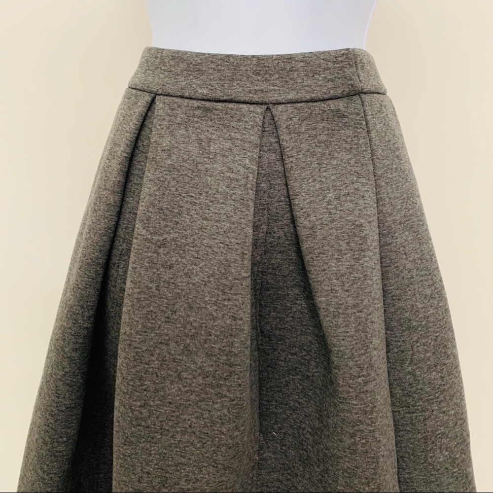 Gray A-line Skirt - Picture 3 of 8